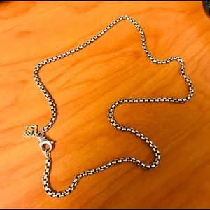 David Yurman 16 inch box chain necklace